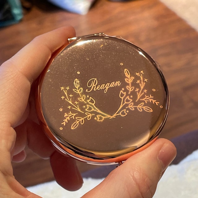 Personalized Monogram Folding Mirrors for Unique & Love | JNSDec30