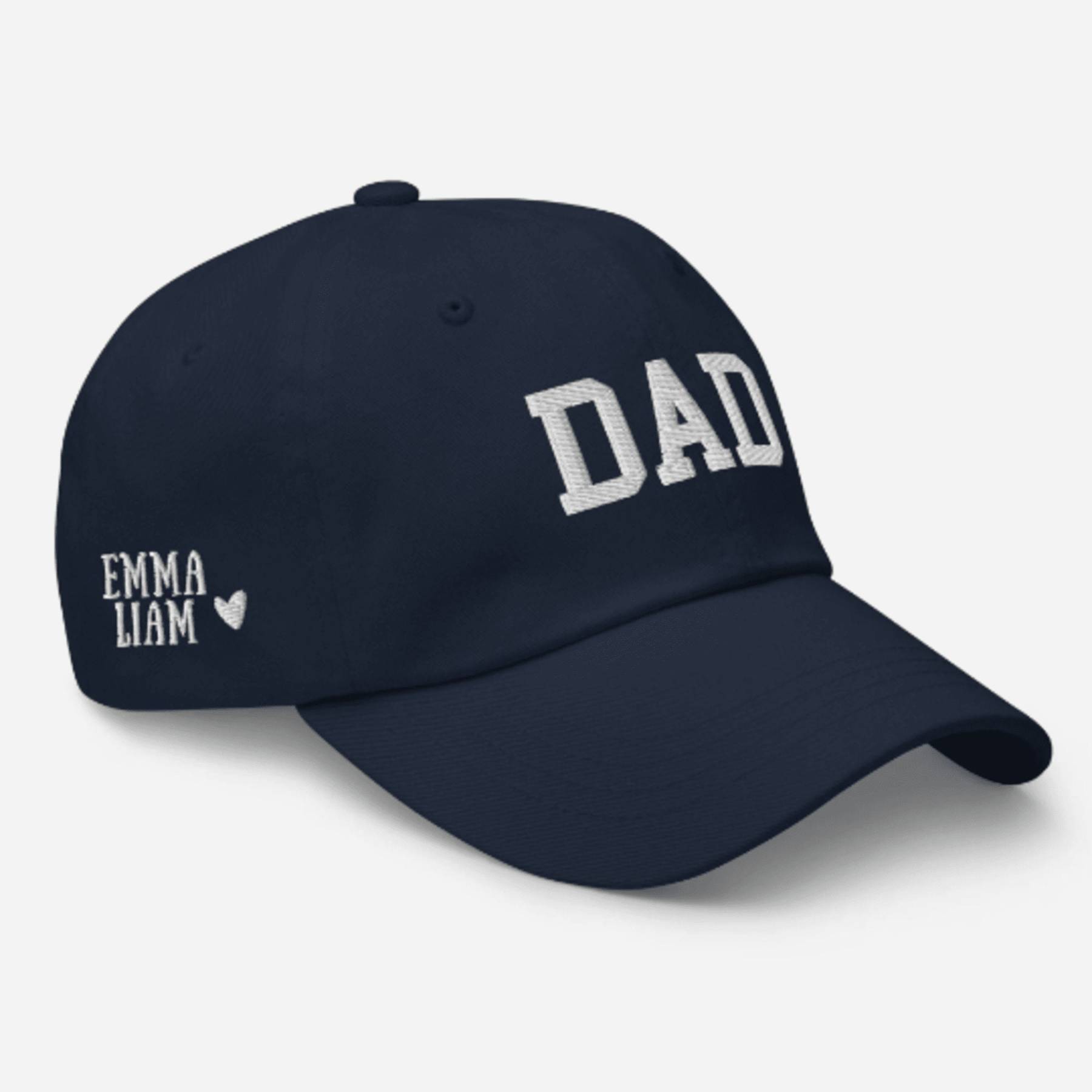 Personalized Embroidered DAD Hat with Kids Names for Unique & Love | JNSHat10