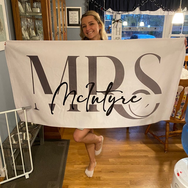 Personalized Couple Beach Towels for Unique & Love | JNSTowel05