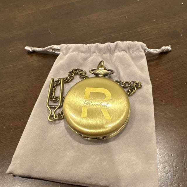 Personalized Monogram Engraved Pocket Watch | JNSDec104