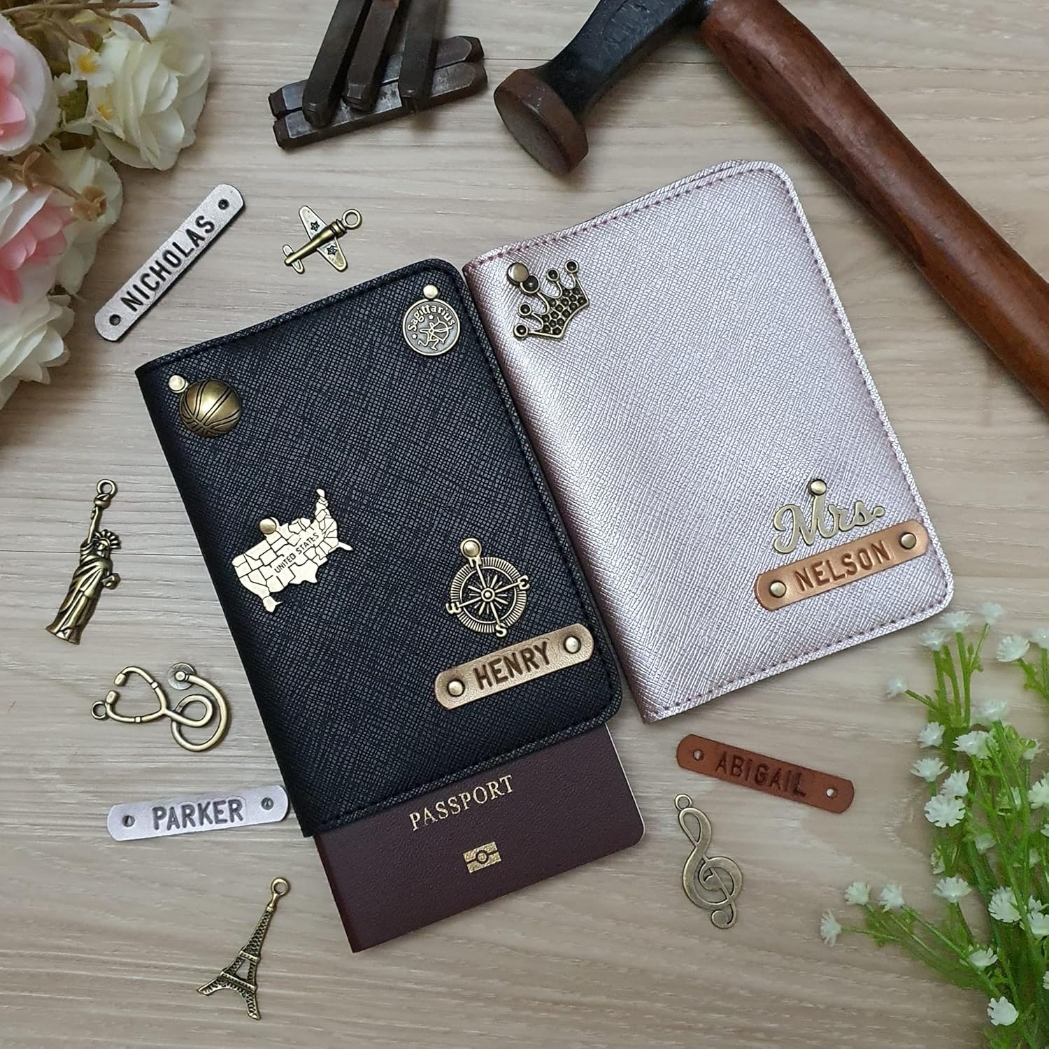Personalized Leather Passport Holder for Unique & Love | JNSCase15