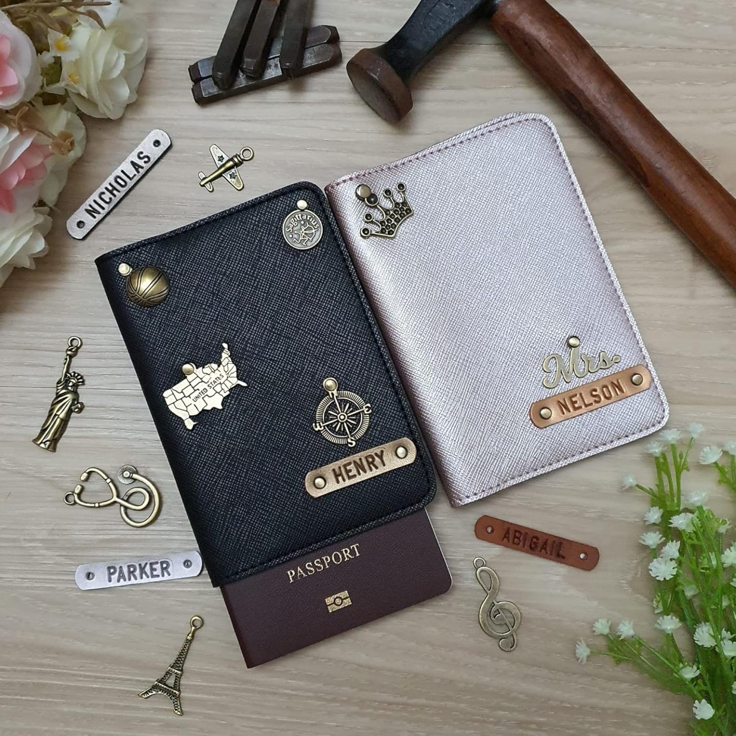 Personalized Leather Passport Holder for Unique & Love | JNSCase15