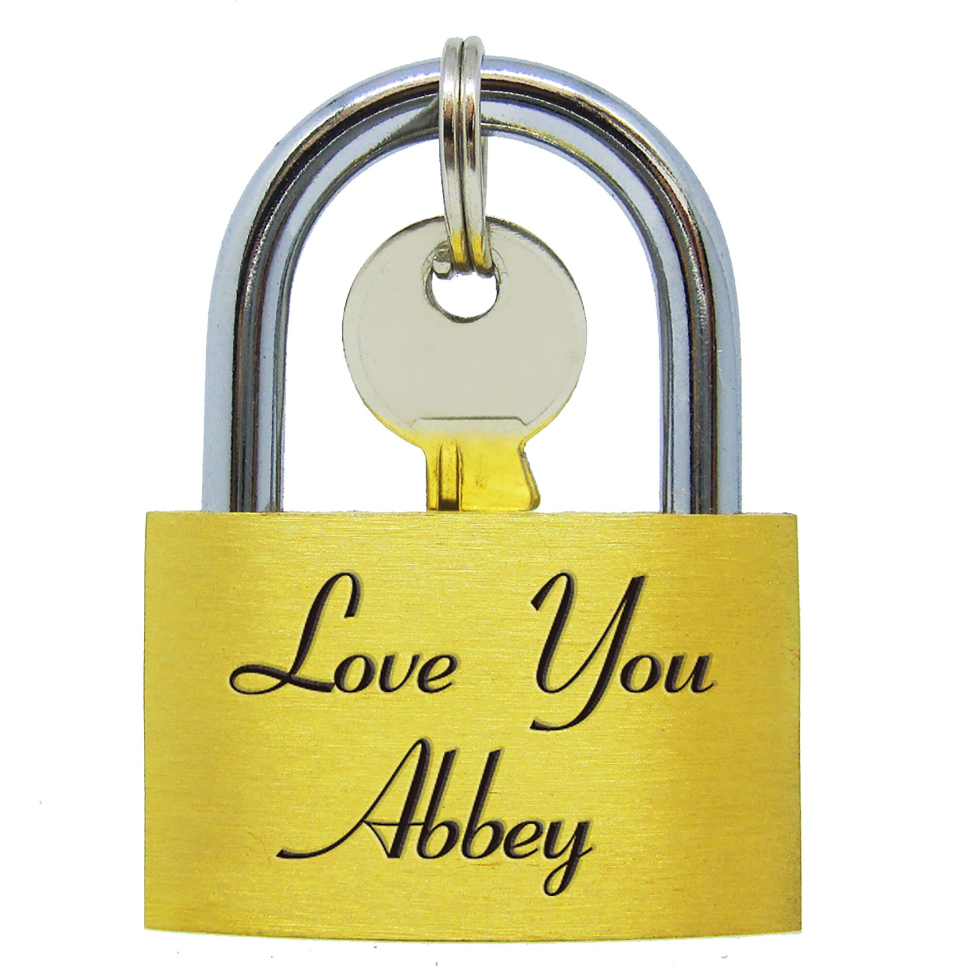 Personalized Engraved Padlock With Any Text for Unique & Love | JNSDec48