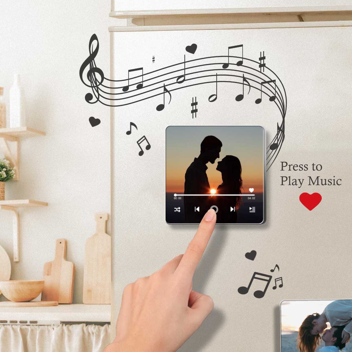 Personalized Photo Music Fridge Magnet for Unique & Love | JNSDec131