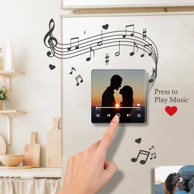 Personalized Photo Music Fridge Magnet for Unique & Love | JNSDec131