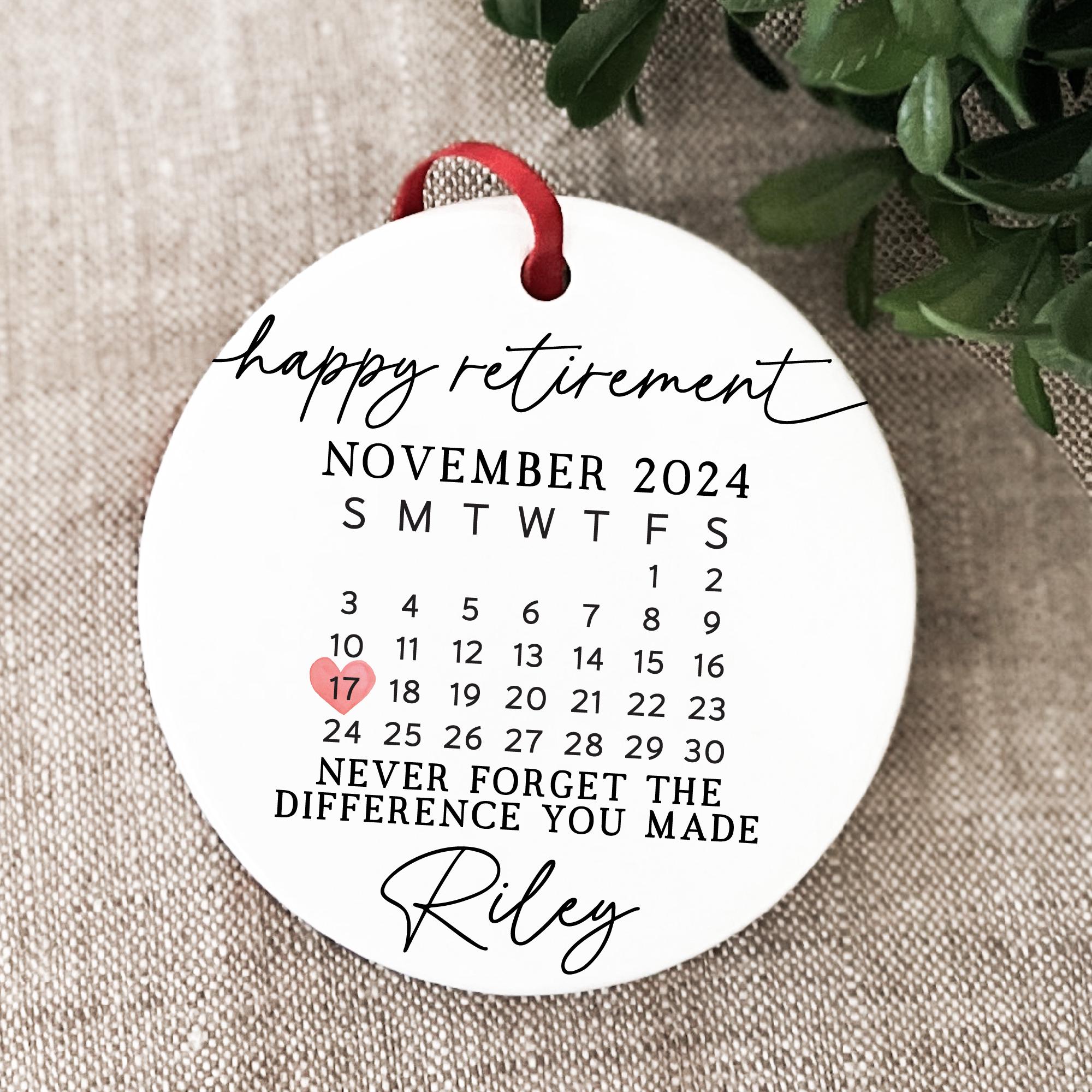 Personalized Retirement Ceramic Ornament for Unique & Love | JNSDec122