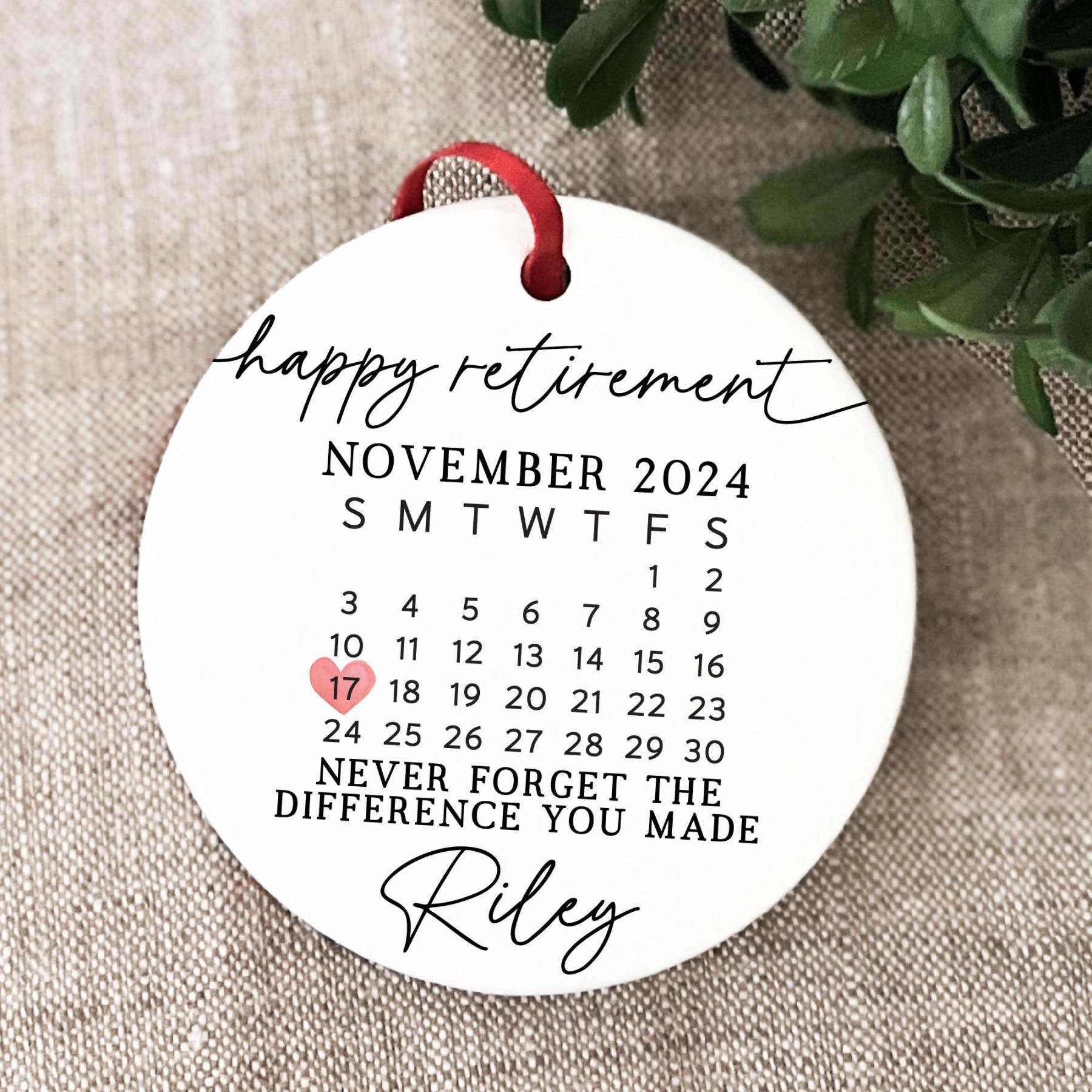 Personalized Retirement Ceramic Ornament for Unique & Love | JNSDec122