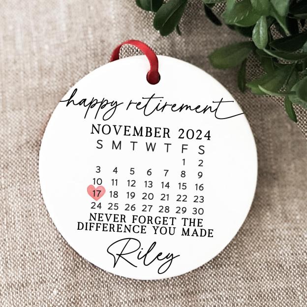Personalized Retirement Ceramic Ornament for Unique & Love | JNSDec122