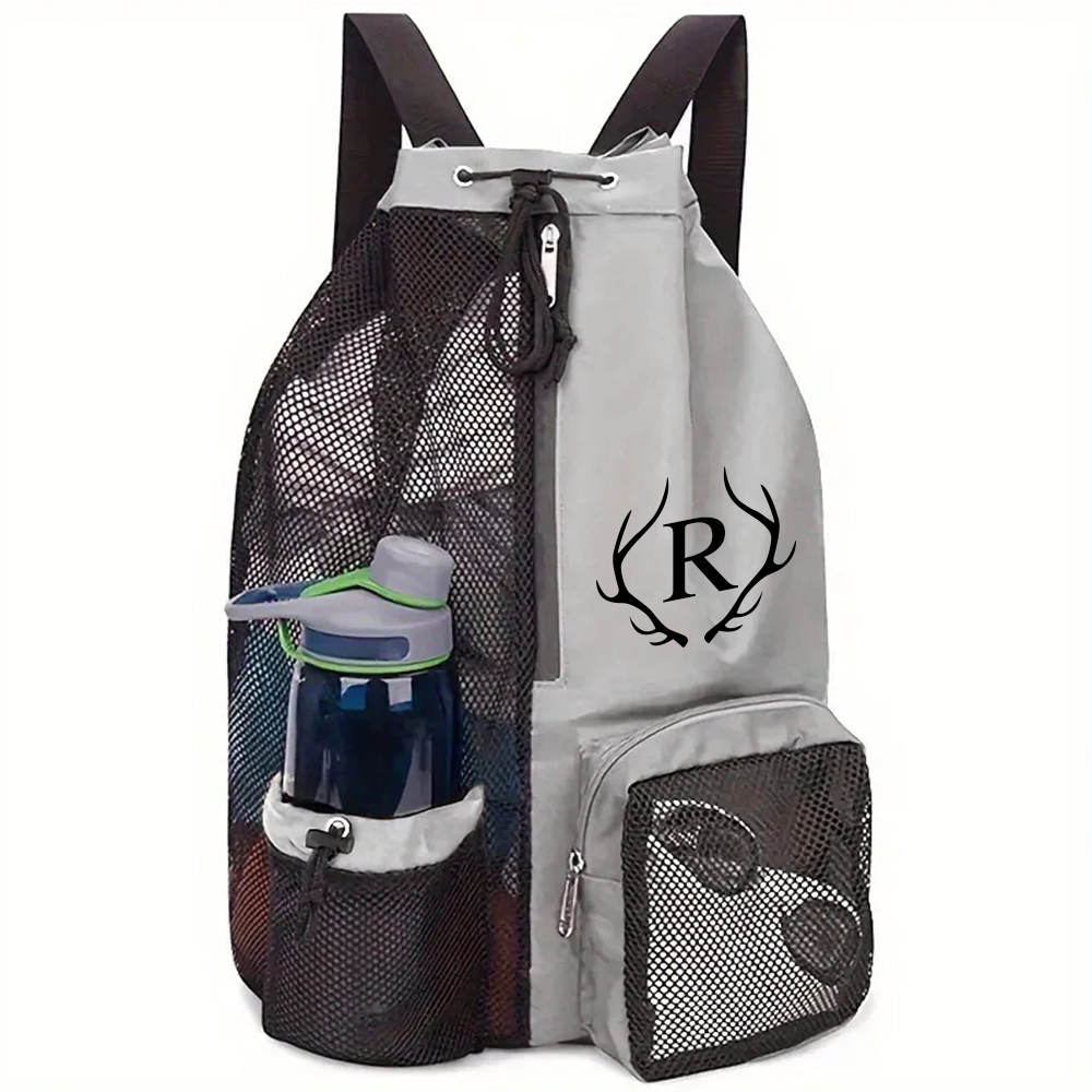 Personalized Monogram Mesh Swim Backpack with Wet Pocket for Unique & Love | JNSBag105
