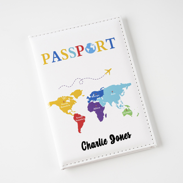 Personalized Monogram Leather Passport Cover with RFID Blocking | JNSCase10