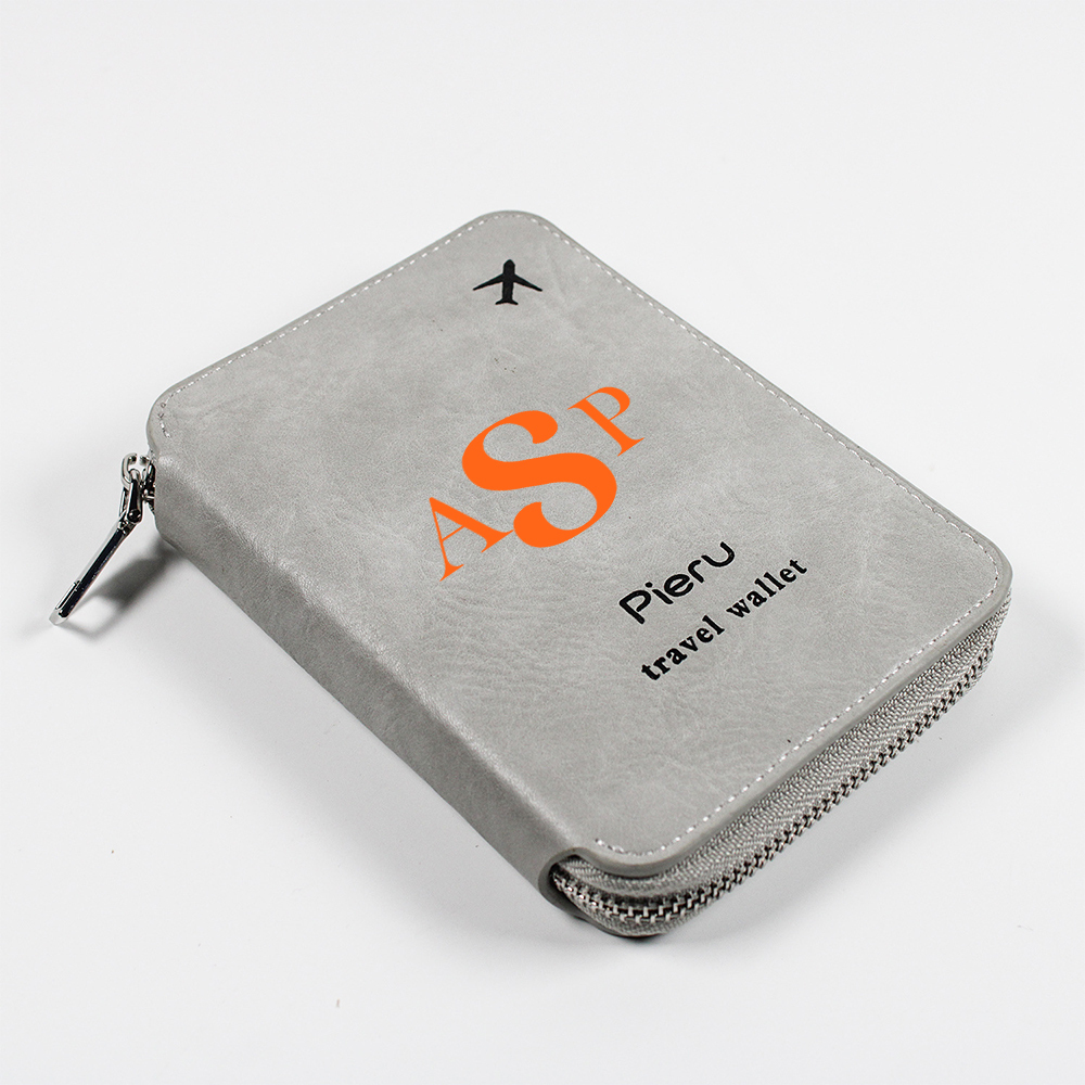Personalized Monogram Leather Passport Cover with RFID Blocking | JNSCase11