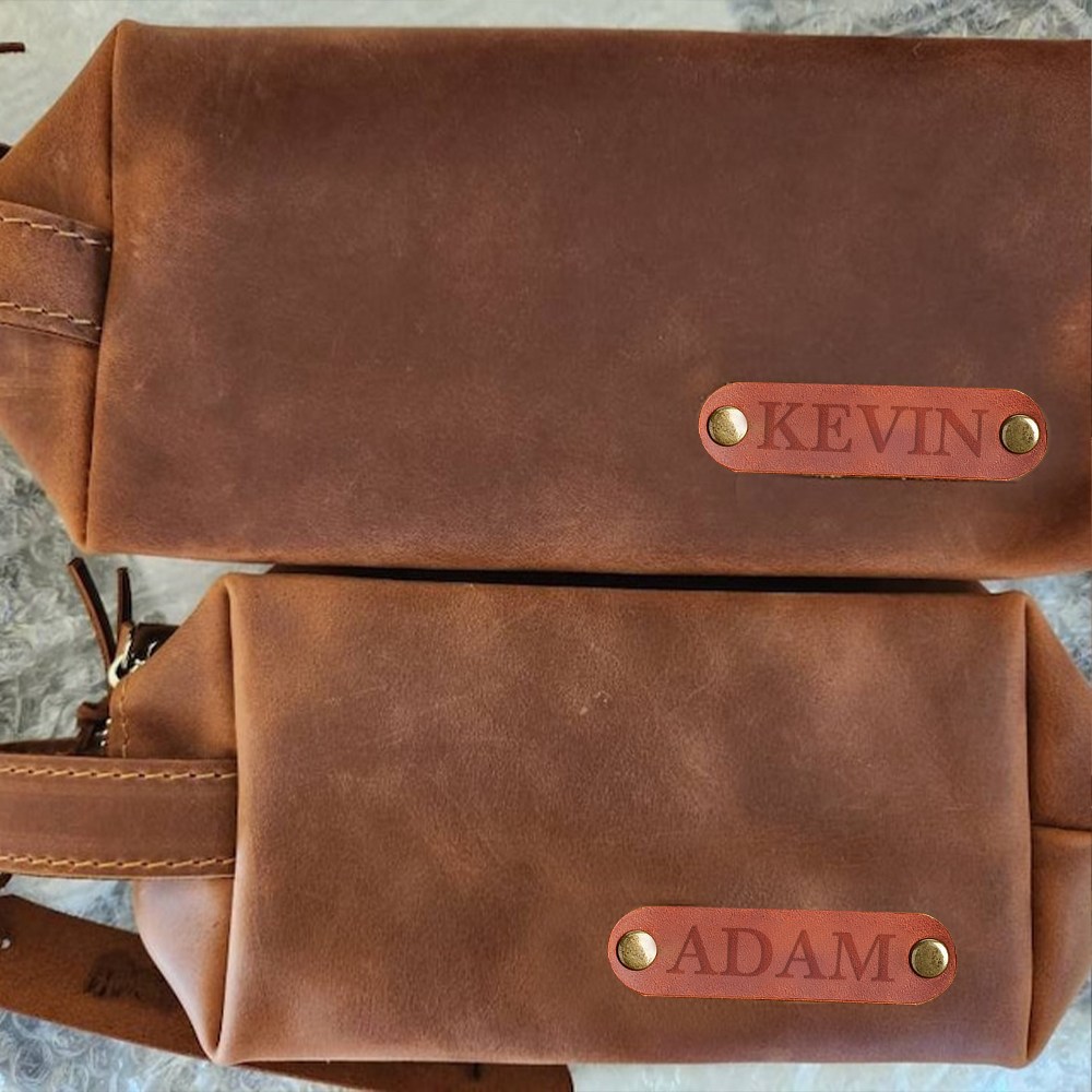Personalized Men's Toiletry Leather Bag for Unique & Love | JNSBag38