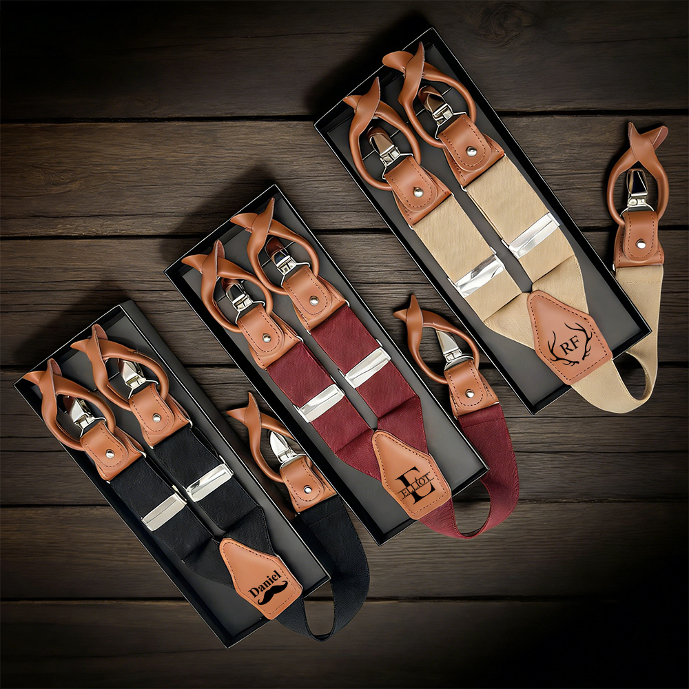 Personalized Monogram Leather Braces for Unique & Love | JNSCloth58