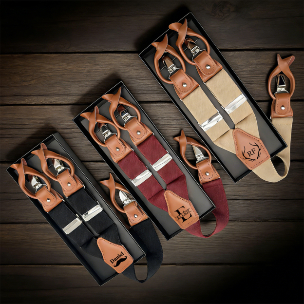 Personalized Monogram Leather Braces for Unique & Love | JNSCloth58