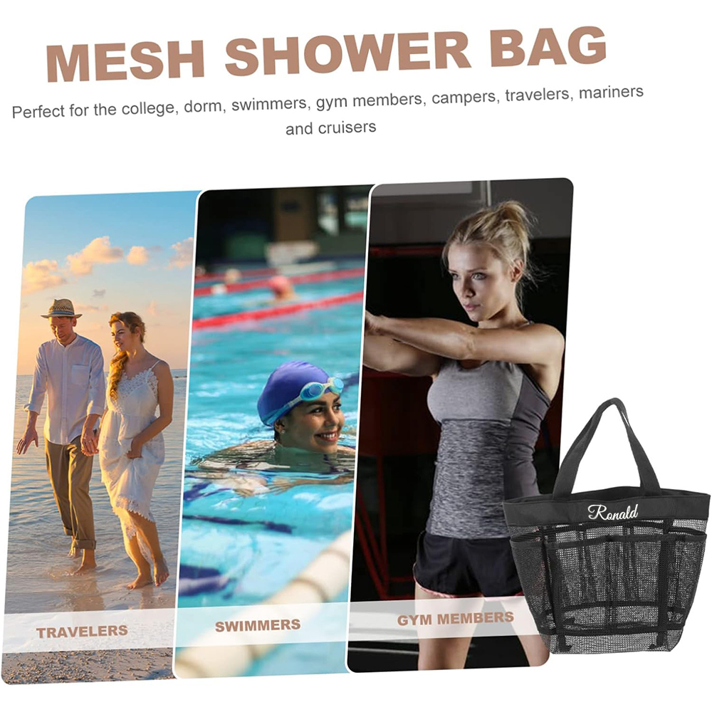 Personalized Embroidered Mesh Beach Bag | JNSBag51