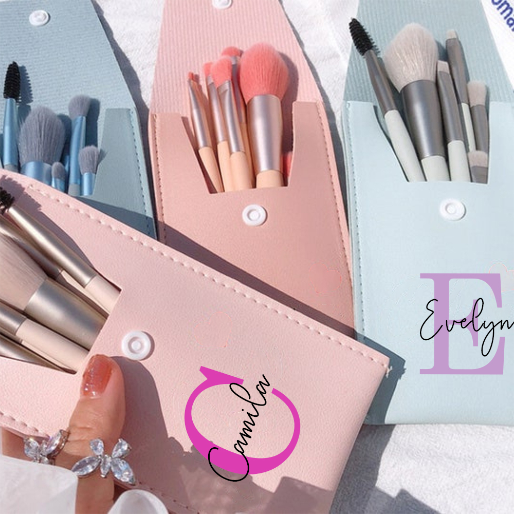 Personalized Monogram Makeup Brushes Set for Unique & Love | JNSBag0302