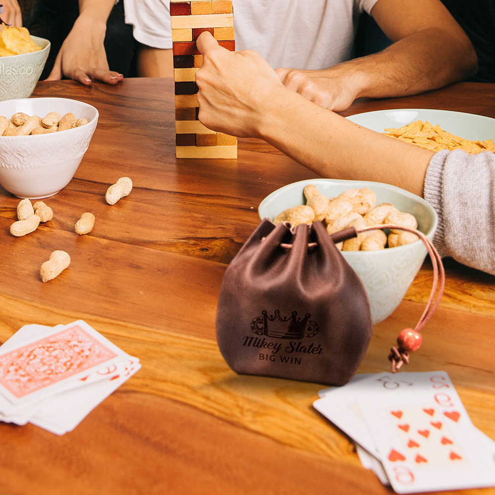 Personalized Leather Engraved Storage Bag | JNSBag65