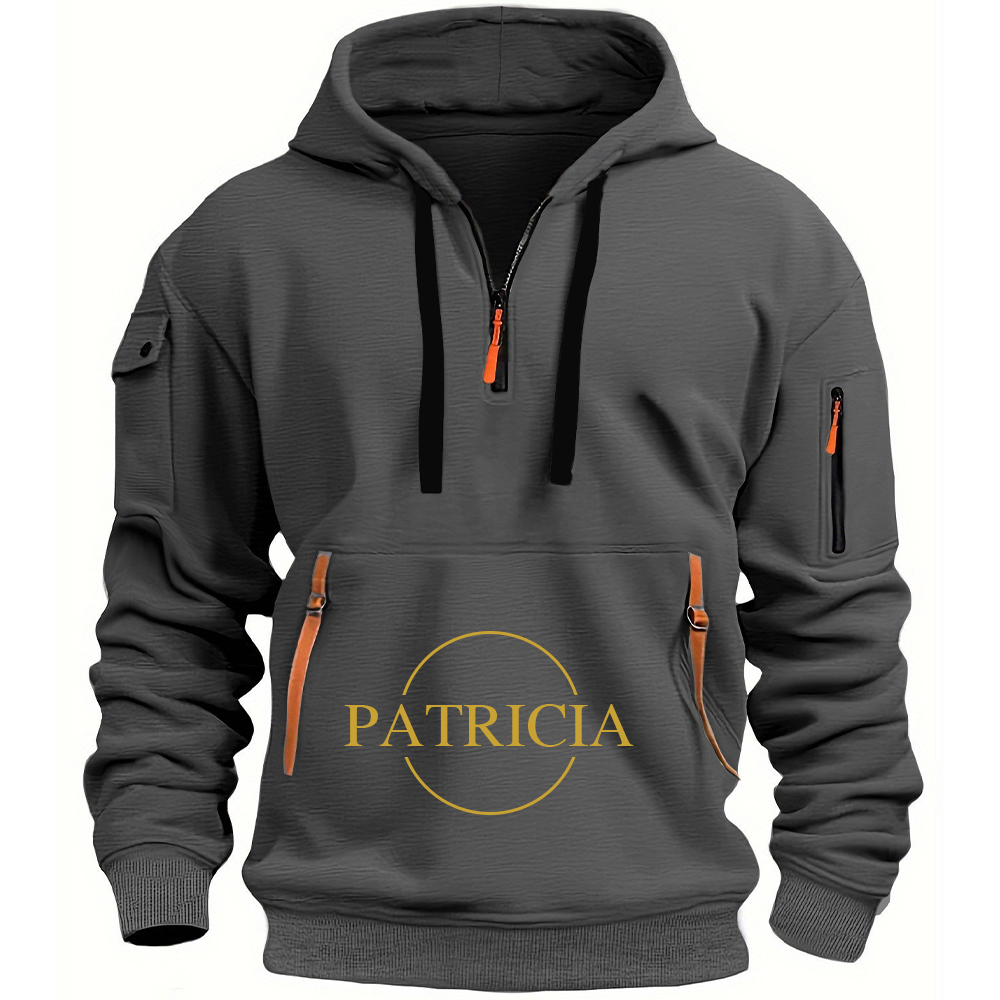 Personalized Monogram Zip Pullover Hoodies for Men | JNSCloth38