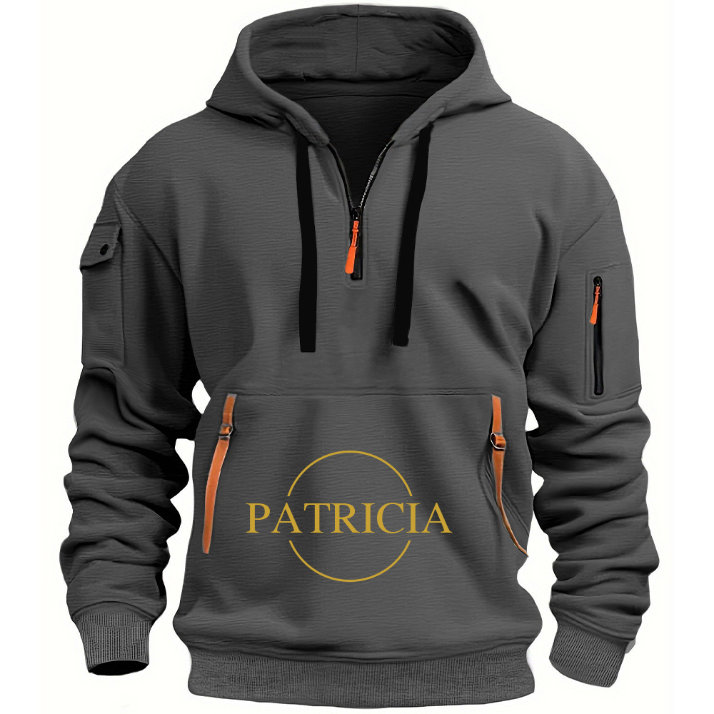 Personalized Monogram Zip Pullover Hoodies for Men | JNSCloth38