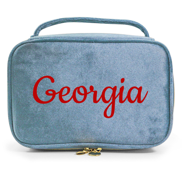 Personalized Name Velvet Makeup Bag | JNSBag68