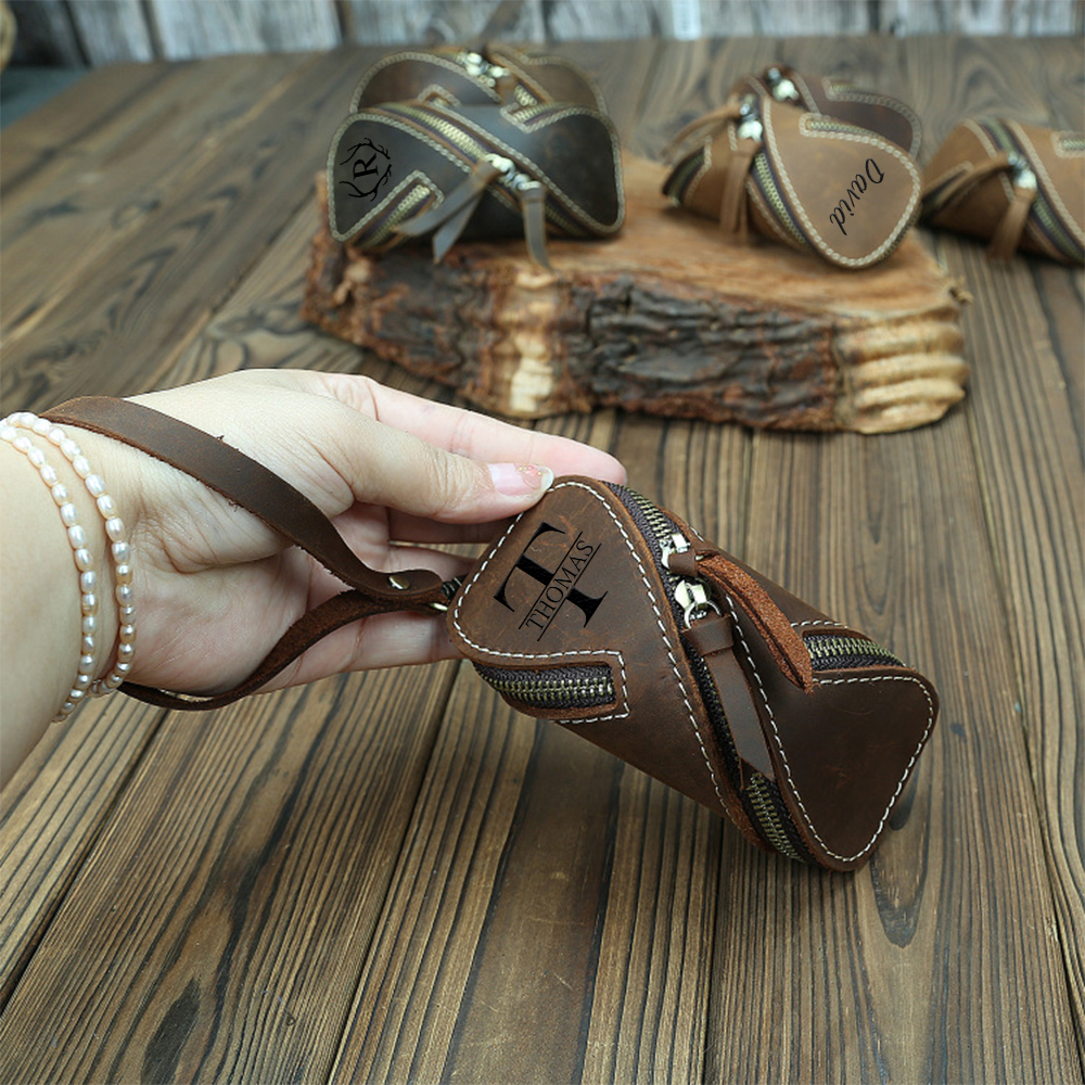 Personalized Monogram Engraving Leather Key Bag for Unique & Love | JNSBag84