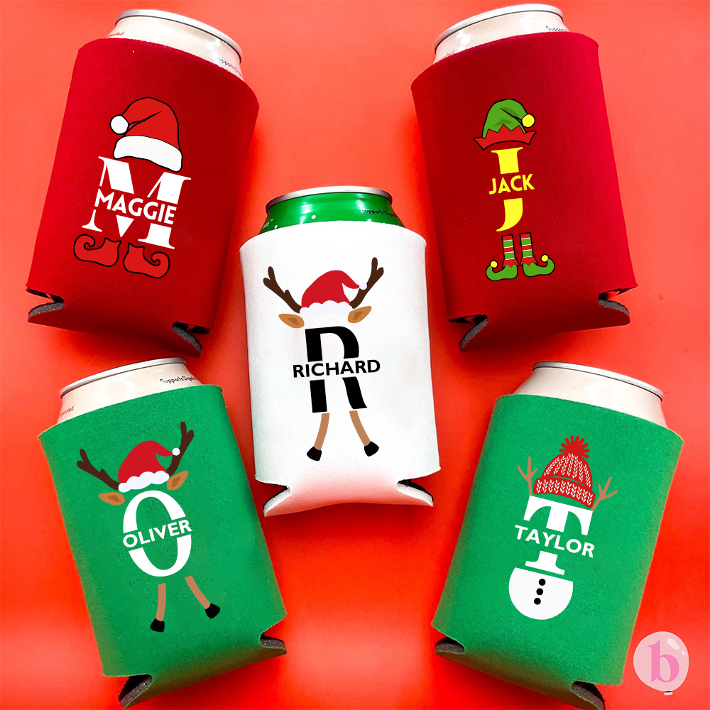 Personalized Family Christmas Can Coolers for Unique & Love | JNSDec179
