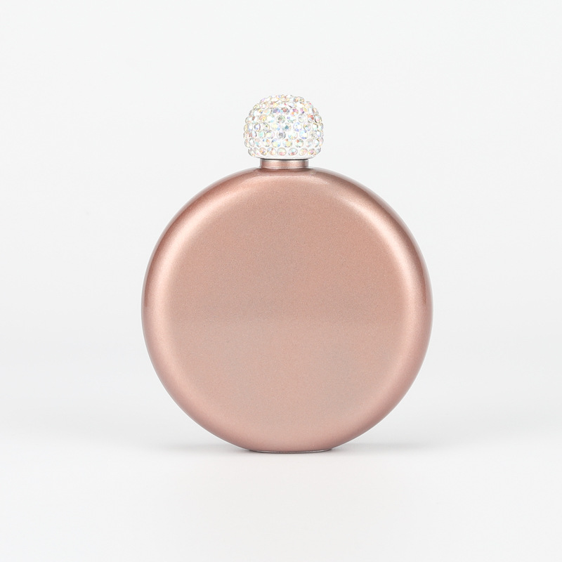 Personalized Round Flasks with Rhinestone Lid for Unique and Love | JNSDec61