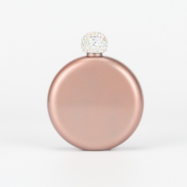 Personalized Round Flasks with Rhinestone Lid for Unique and Love | JNSDec61