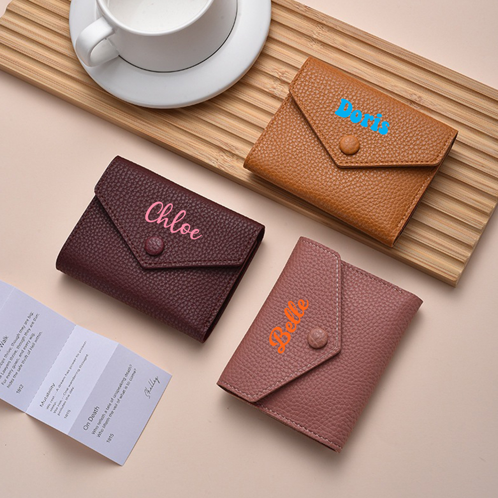 Personalized Monogram Leather Wallet for Unique & Love | JNSBag87