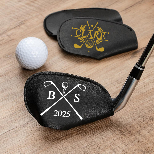 Personalized Monogram Golf Club Leather Cover | JNSBag97