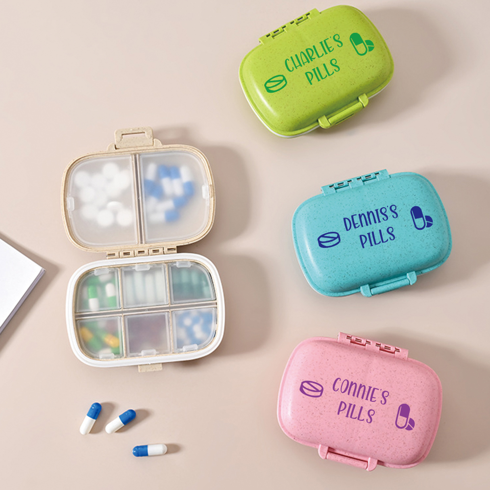 Personalized Name Travel Pill Organizer Box for Unique & Love | JNSCase08