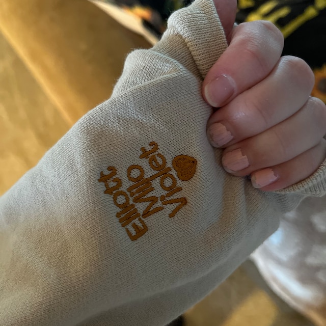 Personalized Mom Grandmother Collar and Sleeve Embroidered Hoodie for Unique & Love | JNSCloth16