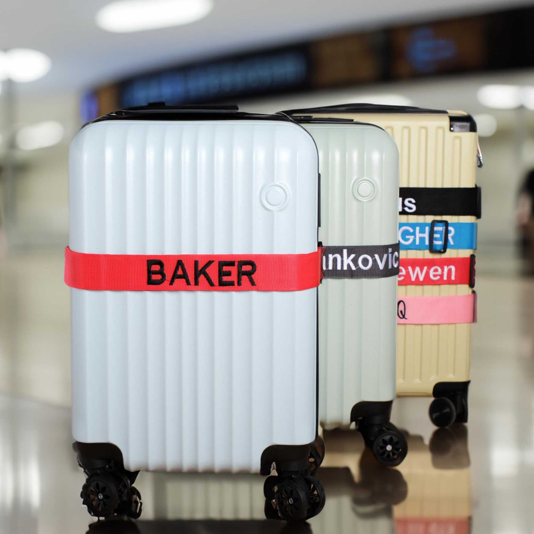 Personalized Name Embroidery Luggage Strap Belt | JNSDec145