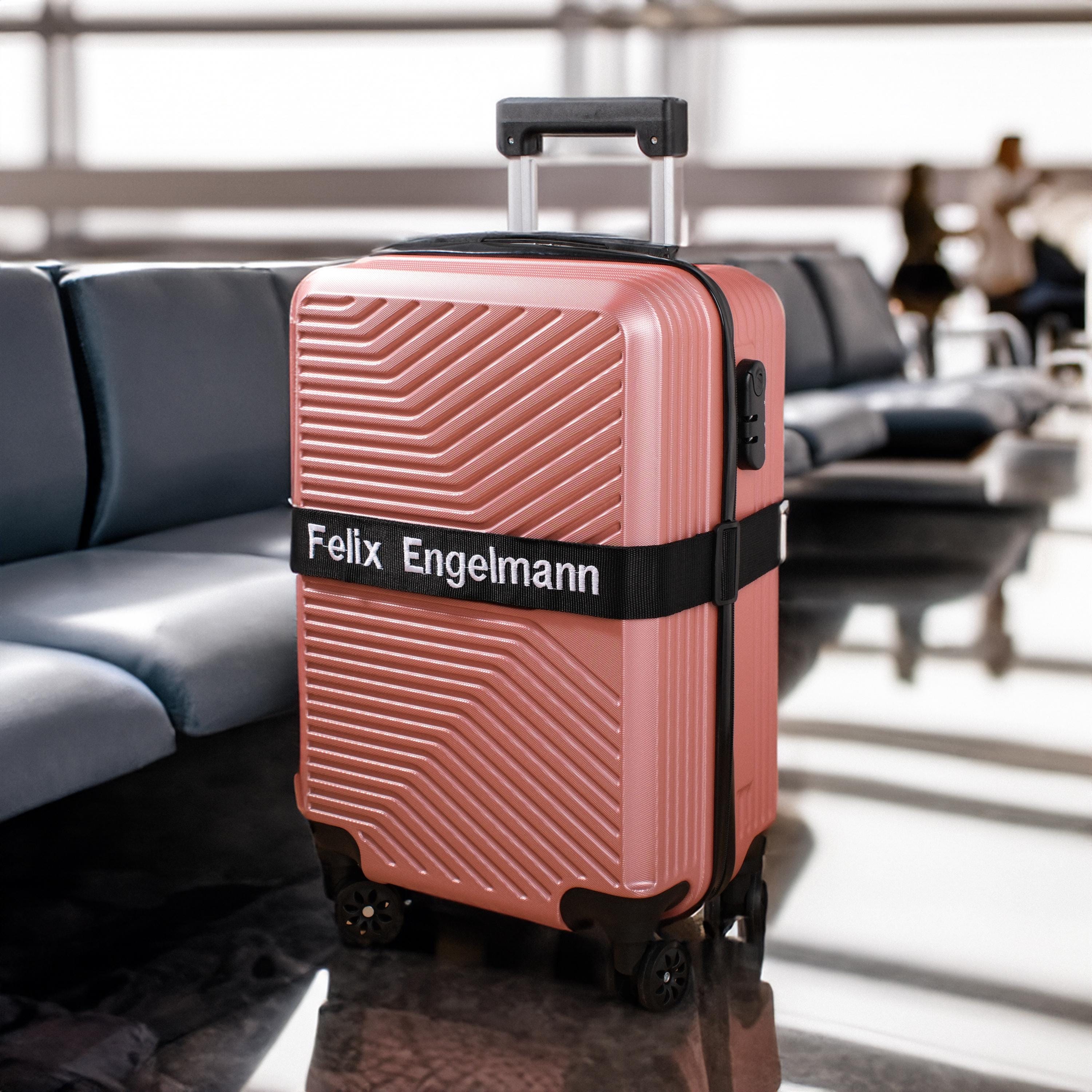 Personalized Name Embroidery Luggage Strap Belt | JNSDec145