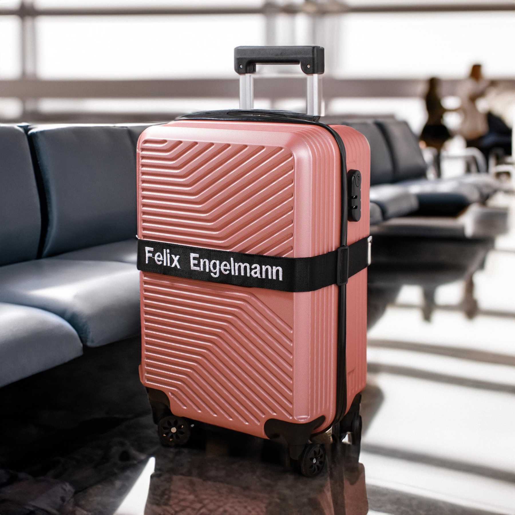 Personalized Name Embroidery Luggage Strap Belt | JNSDec145