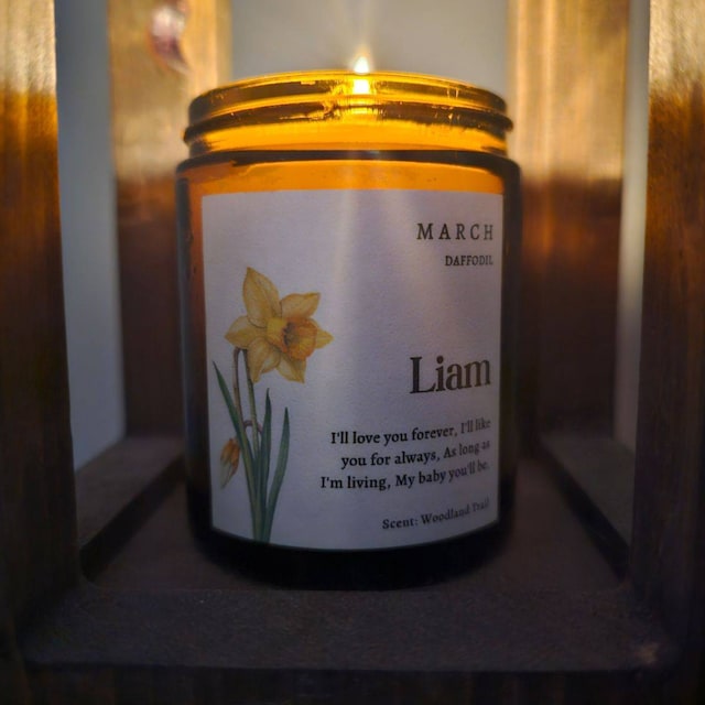 Personalized Birth Flower Candle for Unique & Love | JNSDec55