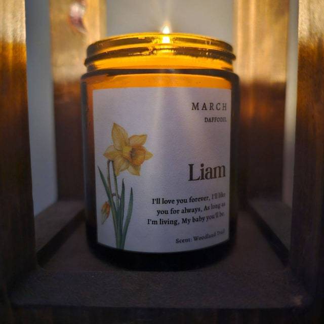 Personalized Birth Flower Candle for Unique & Love | JNSDec55