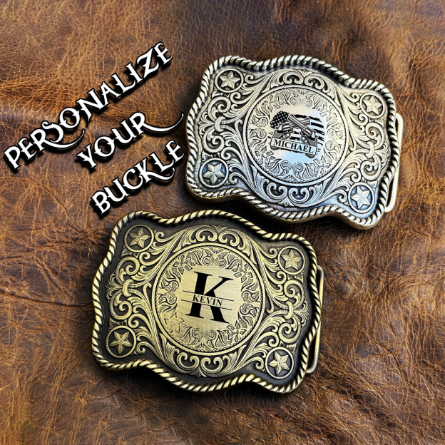Personalized Monogram Engraved Belt Buckle for Unique & Love | JNSDec175
