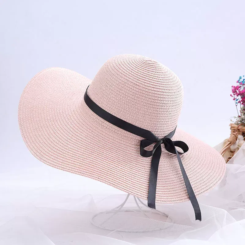Personalized Hand Embroidered Straw Floppy Sun Hat for Unique & Love | JNSHat14