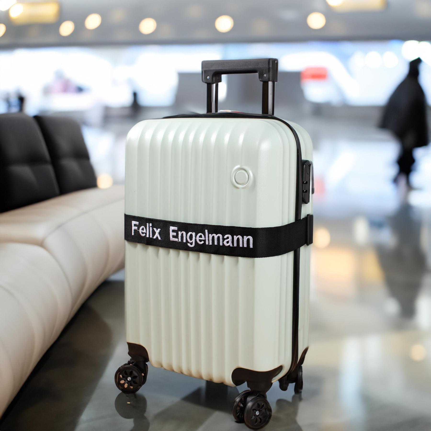 Personalized Name Embroidery Luggage Strap Belt | JNSDec145