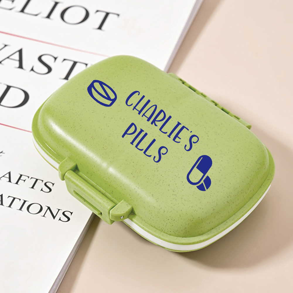 Personalized Name Travel Pill Organizer Box for Unique & Love | JNSCase08