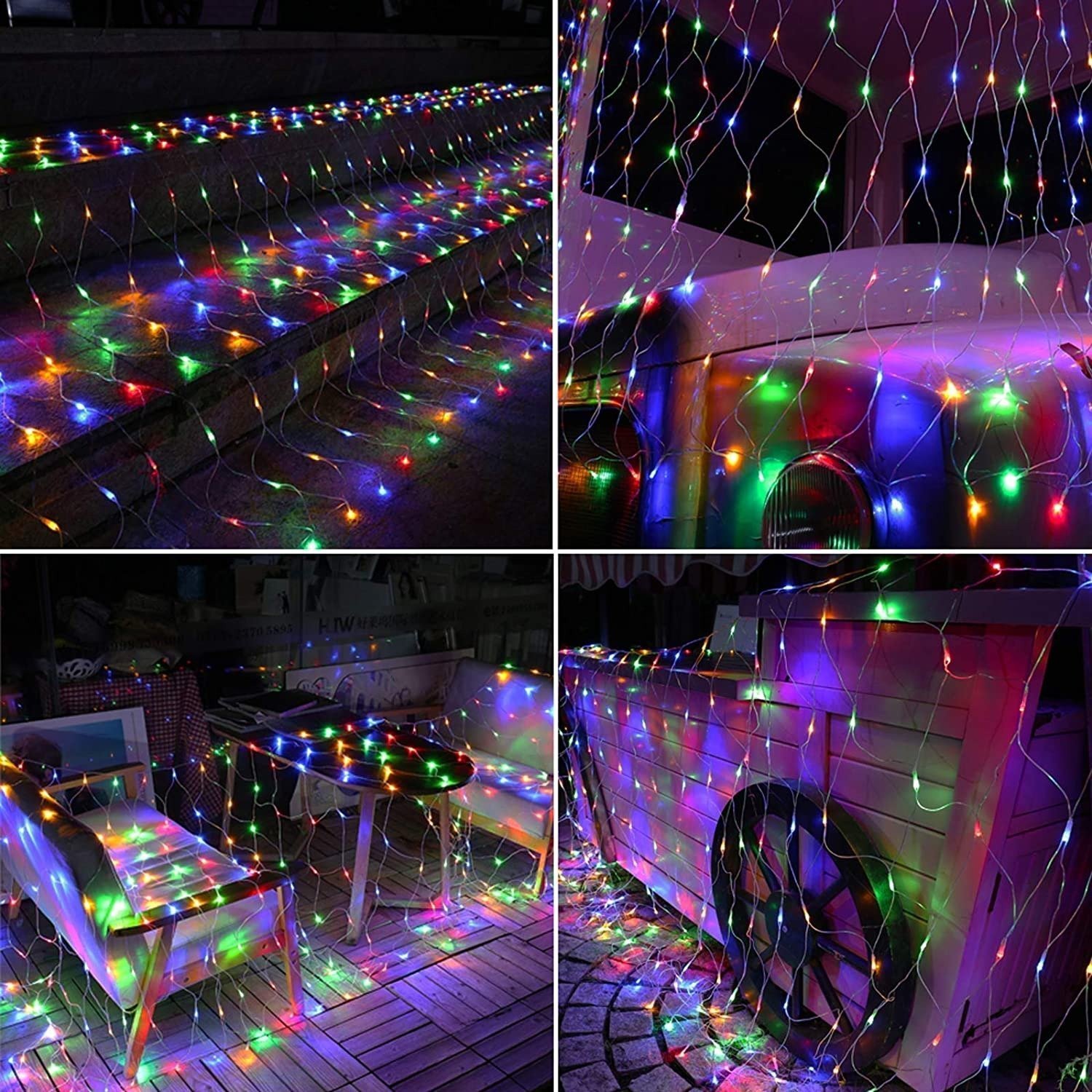 Curtain LED String Net Mesh Waterproof String Lights Decoration for Unique & Love | JNSDec20