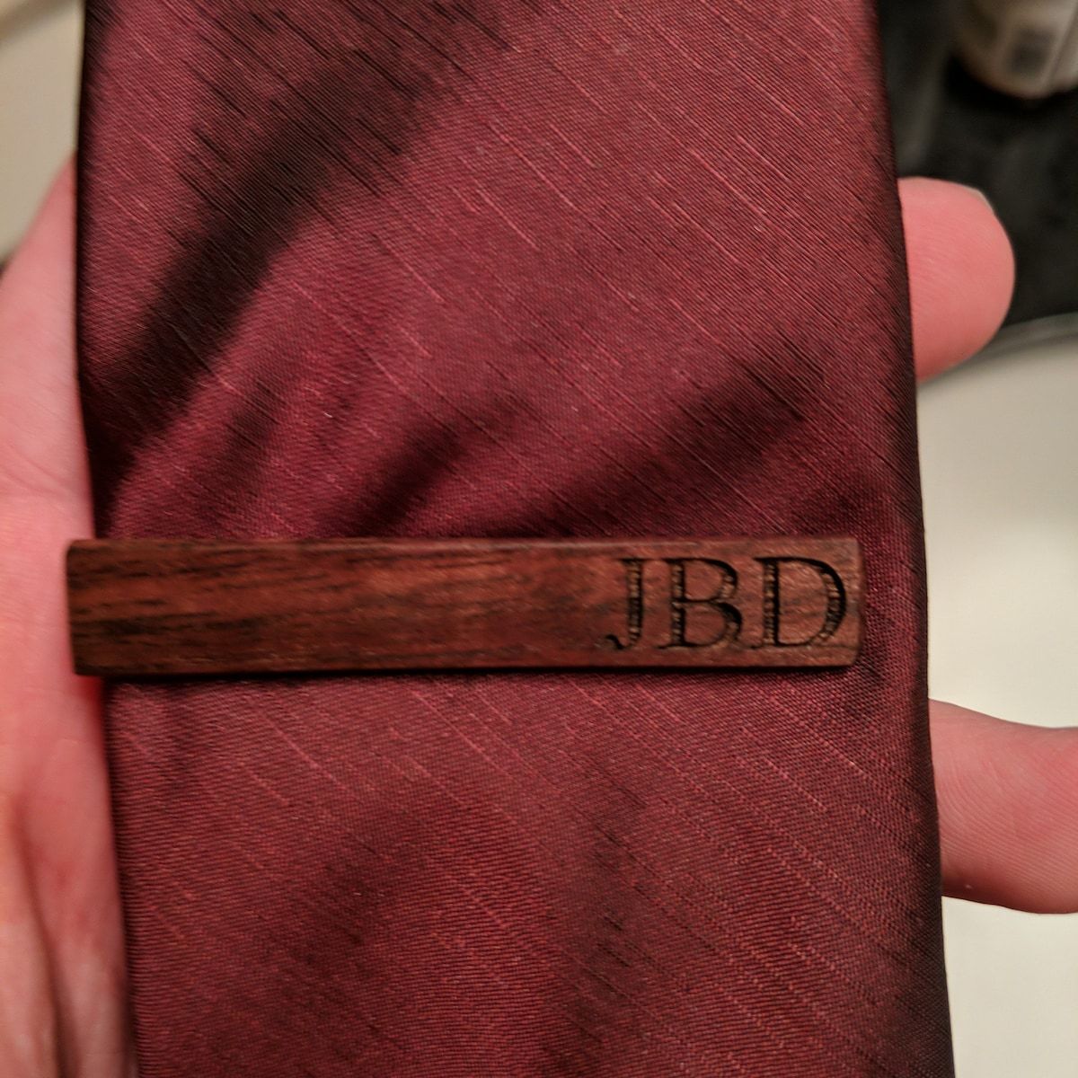 Personalized Wooden Tie Clip for Unique & Love  | JNSDec108