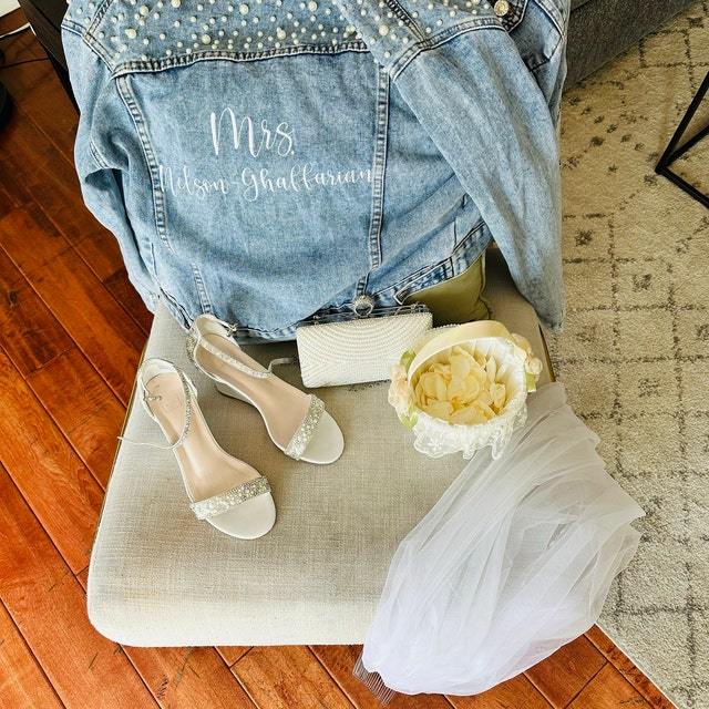 Personalized Wedding Denim Jacket | JNSCloth08