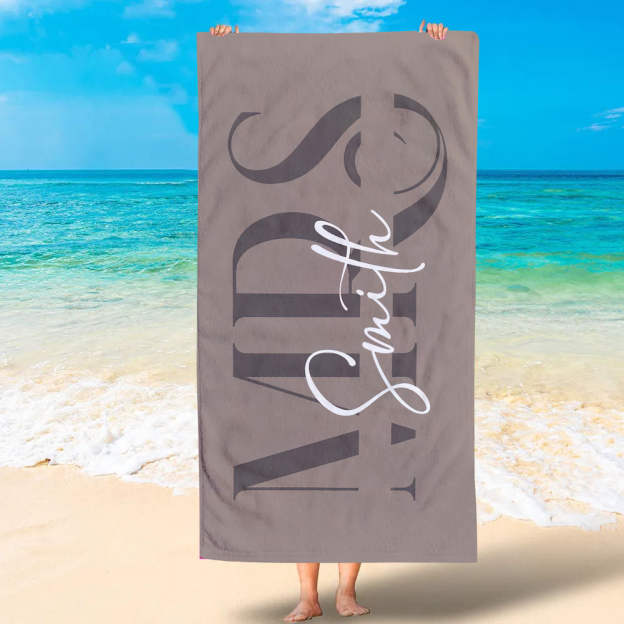 Personalized Couple Beach Towels for Unique & Love | JNSTowel05