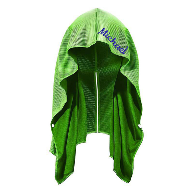 Personalized Quick Drying Cooling Hoodie Towel for Neck and Face UV Sun Protection | JNSCloth46