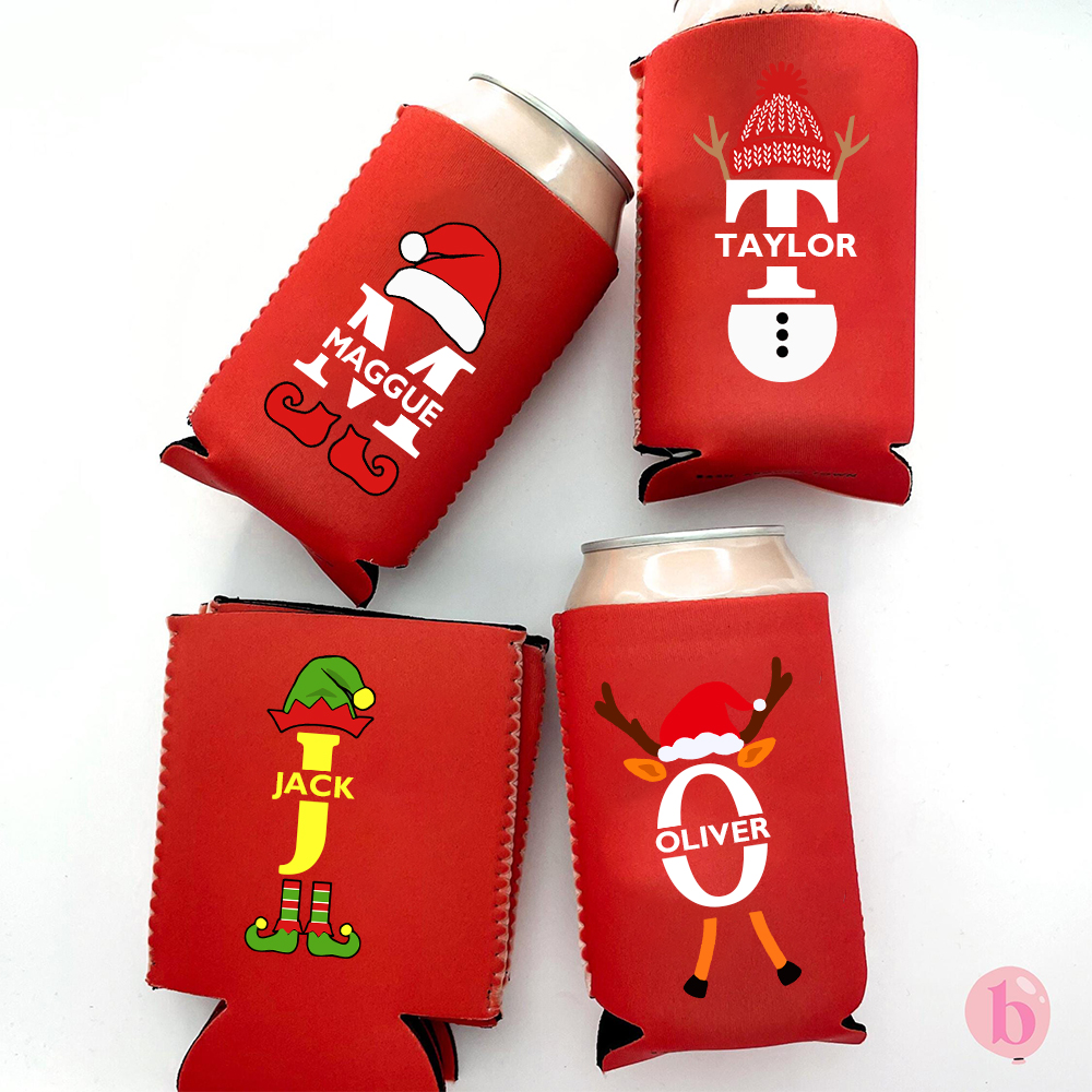 Personalized Family Christmas Can Coolers for Unique & Love | JNSDec179
