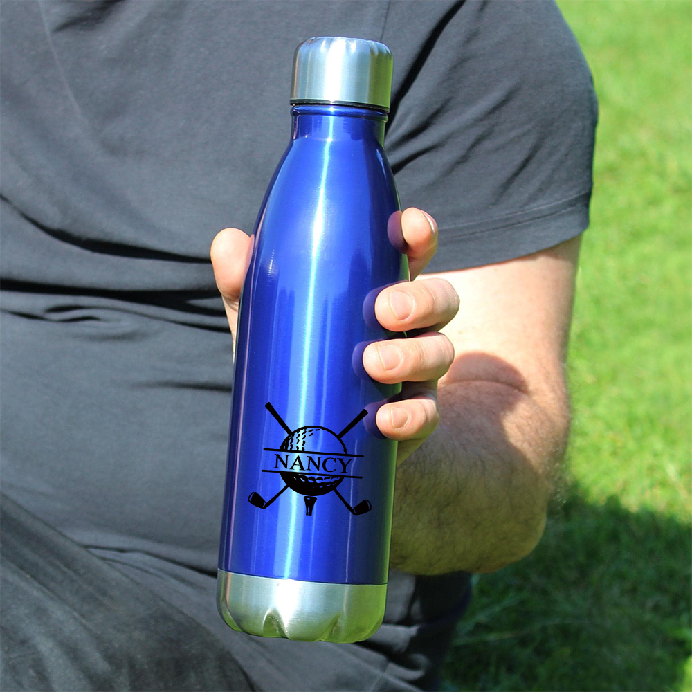 Personalized Monogram Golf Insulated Water Bottle | JNSBottle01