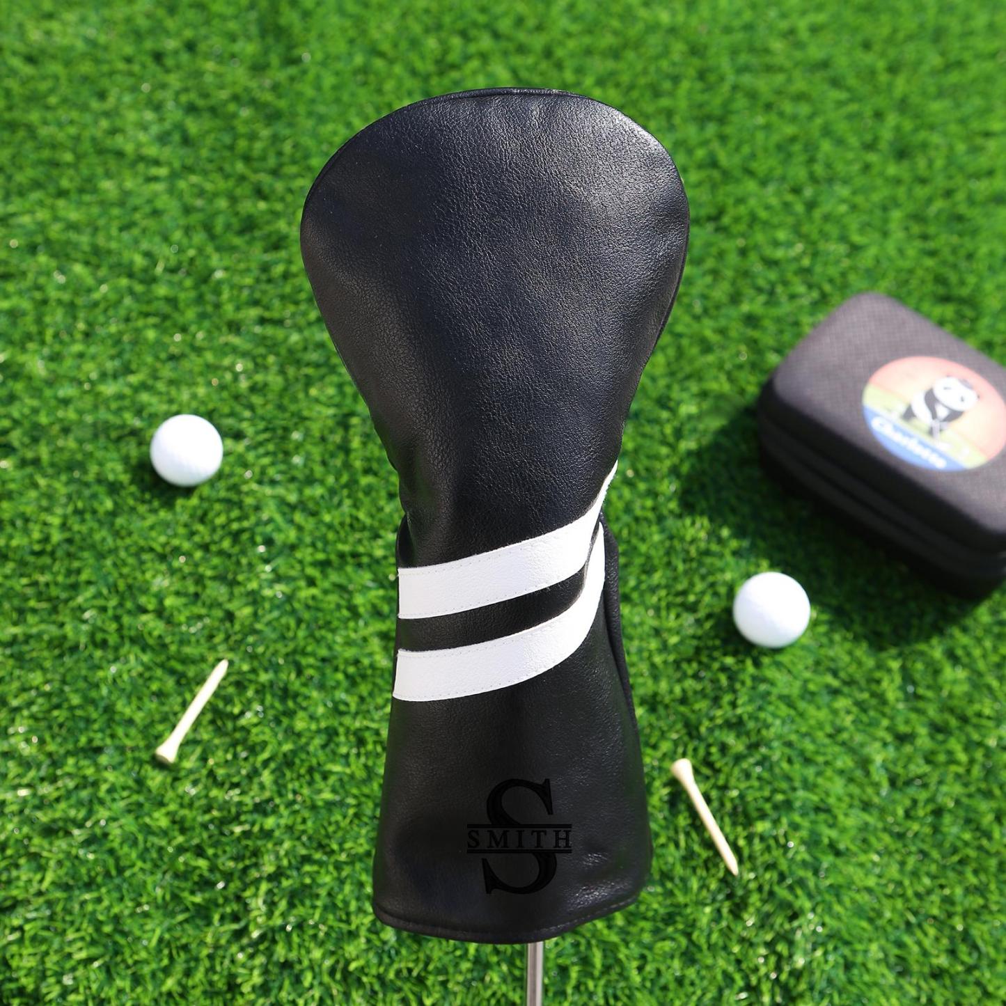 Personalized Monogram Embroidered Golf Club Leather Headcover for Unique & Love | JNSBag125