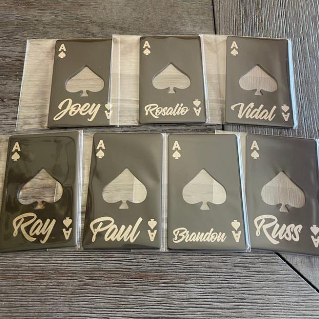 Personalized Engraved Black Steel Bottle Openers for Unique & Love | JNSTool19